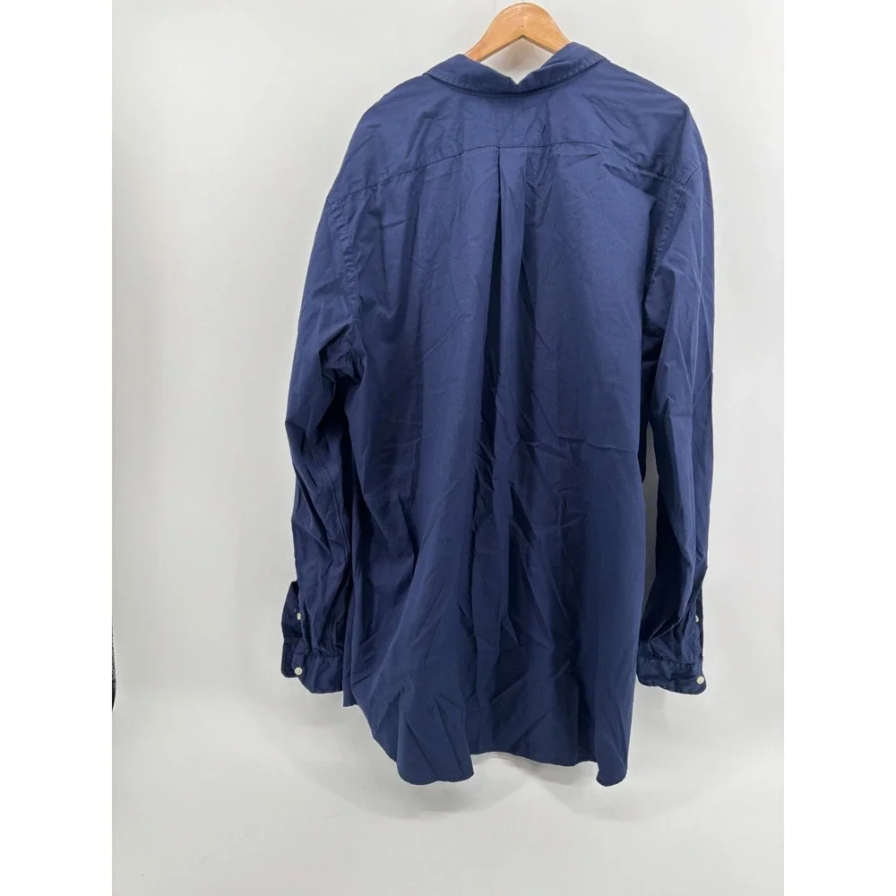 Polo Ralph Lauren Button Down Shirt Mens Blue Feather Weight Twill 2XL NWT